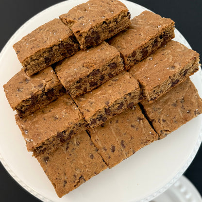 One Dozen Salted Blonde Brownies